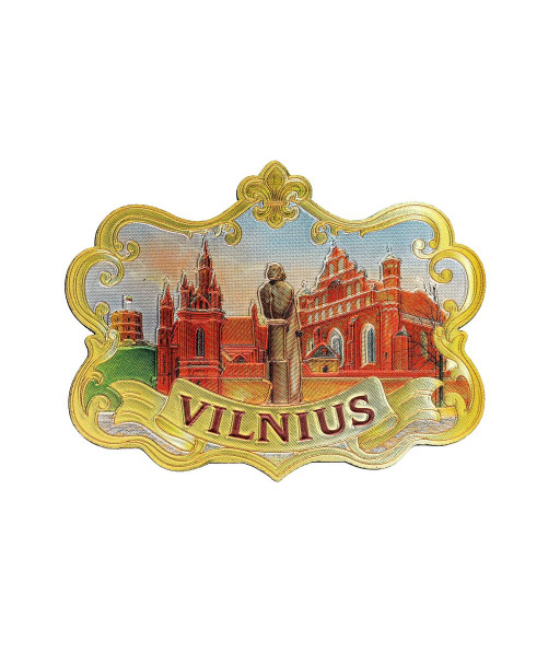 Magnetas Vilnius Bernardinų bažnyčia ir Mickevičiaus paminklas